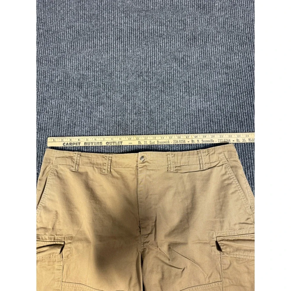 Polo Ralph Lauren Cargo Chino Baggy Shorts Men Size 44 44B Khaki Relaxed Fit Tan